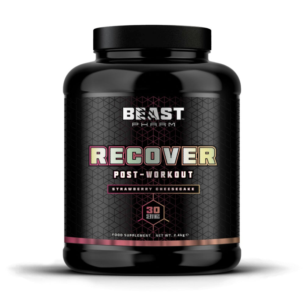 Beast Pharm RECOVER Post Workout strawberry cheesecake