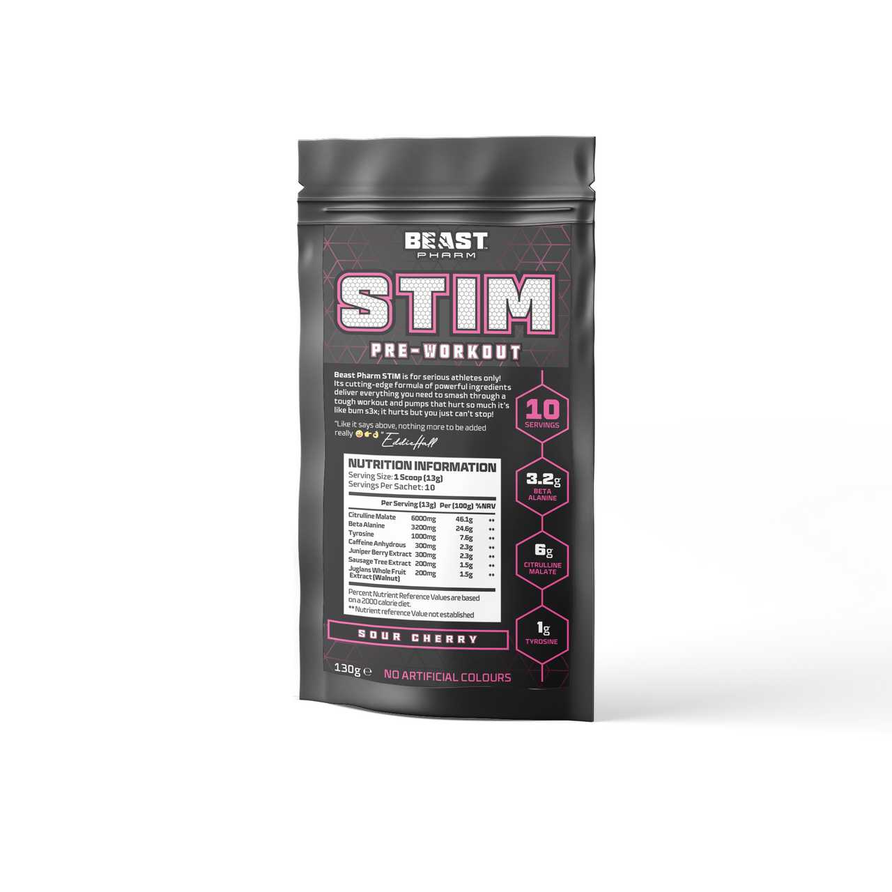 Beast Pharm STIM Pre-Workout - 10 servings